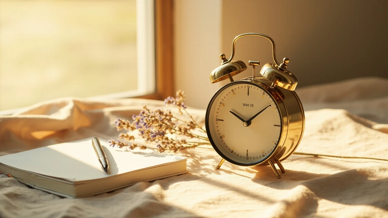 Orologio analogico che mostra l'ora 05:05, evocando il 05.05 significato angelico